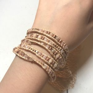 Chan Luu wrap bracelet rose